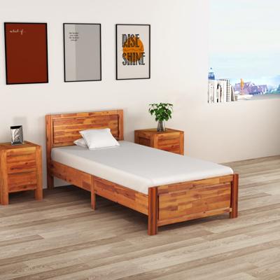 vidaXL Bedframe massief acaciahout 90x200 cm