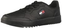 Tommy Hilfiger Heren Tommy Jeans Retro Ess Cupsole Sneaker, Zwart, 41 EU