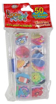 Loom Twister loomhangers 50 stuks multicolor