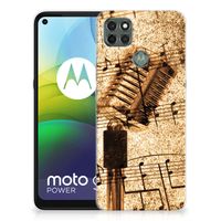 Motorola Moto G9 Power Siliconen Hoesje met foto Bladmuziek