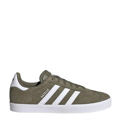 adidas Originals Gazelle sneakers kaki/wit adidas Originals Gazelle sneakers kaki/wit