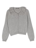 Il Gufo cardigan boutonné à bord volanté - Gris - thumbnail