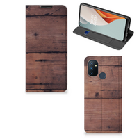 OnePlus Nord N100 Book Wallet Case Old Wood - thumbnail