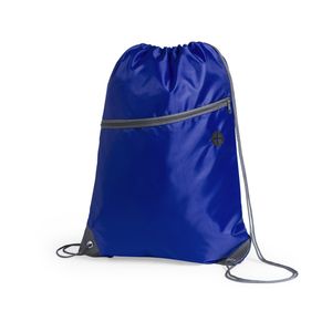 Sport gymtas/rugtas/draagtas blauw met rijgkoord 34 x 44 cm van polyester