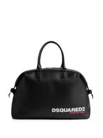 DSQUARED2 sac cabas grainé à logo imprimé - Noir