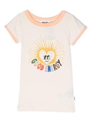 Molo T-shirt met print - Beige