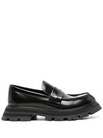 Alexander McQueen mocassins Wander en cuir - Noir