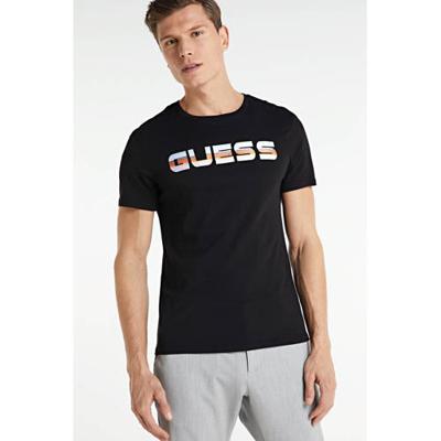 GUESS T-shirt met logo zwart