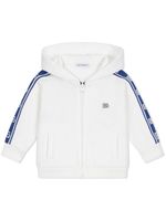 Dolce & Gabbana Kids hoodie en coton à logo DG - Blanc