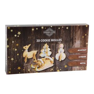 32x stuks kerst thema koekvormpjes/uitsteek vormpjes