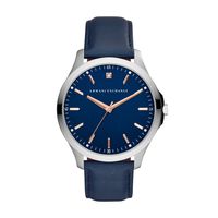 Horlogeband Armani Exchange AX2406 Leder Blauw 22mm - thumbnail