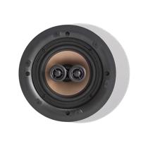 Artsound HPRO550 5,25 inch stereo wand- en plafondluidspreker, 10-100 W, inbouwmontage voor thuis, badkamer, keuken, kantoor, HiFi, 2 draaibare tweeters, alu conus, sjabloon voor installatie, rond,