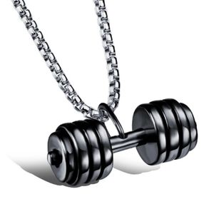 Mendes heren kettinghanger Dumbbell Black