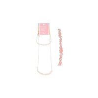 Edelstenen Ketting en Armband Roze Kwarts (Set)