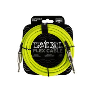 Ernie Ball Flex Cable audio kabel 6,1 m 6.35mm Groen