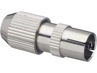 Renkforce Coax-koppeling metaal Kabeldiameter: 7 mm