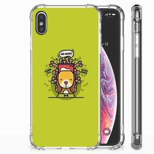 Apple iPhone Xs Max Stevig Bumper Hoesje Doggy Biscuit