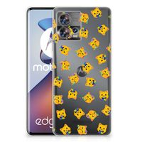 TPU bumper voor Motorola Edge 30 Fusion Katten Emojis - thumbnail