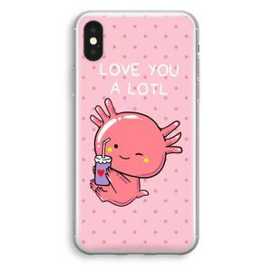 Love You A Lotl: iPhone XS Transparant Hoesje