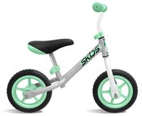 Skids Control Loopfiets met 2 wielen 10 Inch Junior Grijs/Turquoise - thumbnail