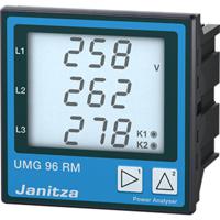 Janitza UMG 96RM-P L-N: 10-300 VAC, L-L: 18-520 VAC