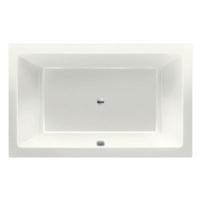 Ligbad Inbouw Xenz Society Rechthoek 1-2 Persoons Duobad 120x190x50cm Acryl Edelweiss Mat met Poten