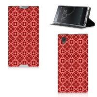 Sony Xperia L1 Hoesje met Magneet Batik Rood