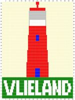 Sunarts doe het zelf pakket model Vuurtoren Vlieland 80 x 210 cm artikelnummer D302 - thumbnail