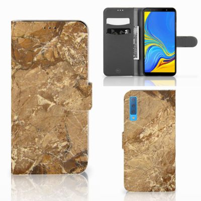 Samsung Galaxy A7 (2018) Bookcase Marmer Creme