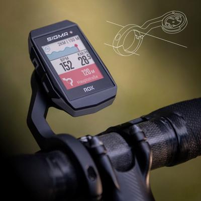 Sigma ROX 11.1 EVO HR Set Fietsnavigatie Fietsen GPS, GLONASS, Spatwaterdicht