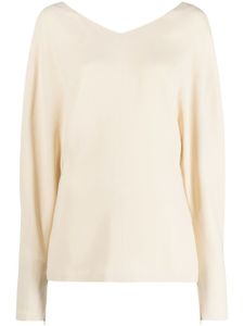 Stella McCartney blouse à col v - Tons neutres