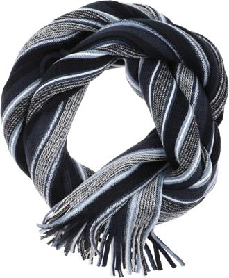 Casa Moda Sjaal Navy Grijs Gestreept Acryl