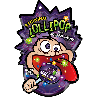 Striking Lollipops Striking - Lollipop with Popping Candy Grape 13.8 Gram