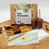 Hot Chocolate box - 6 Brownies Per Post - Brievenbus Pakket - Box Brownies - Fair trade chocolade - Chocolademelk sticks - Oreo - Nutella - Cadeau