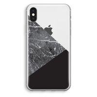 Combinatie marmer: iPhone X Transparant Hoesje