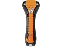 LifeHammer LHCG0001 10661 SAFETY HAMMER CLASSIC GLOW-O Noodhamer Incl. houder, Riemsnijder, Glasbreker (l x b x h) 193 x 74 x 37 mm