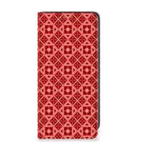 Samsung Galaxy A41 Hoesje met Magneet Batik Rood - thumbnail