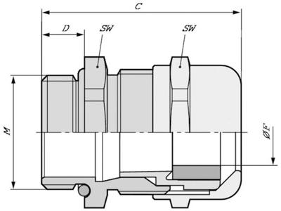 LAPP SKINTOP® MSR-M-XL 25X1,5 53112135 Wartel M25 Messing Messing 25 stuk(s)