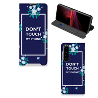 Sony Xperia 1 III Design Case Flowers Blue DTMP