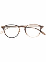 Garrett Leight lunettes de vue à monture ronde - Marron - thumbnail