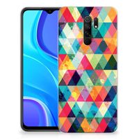 Xiaomi Redmi 9 TPU bumper Geruit - thumbnail