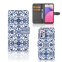 Samsung Galaxy A33 5G Hoesje Flower Blue - thumbnail