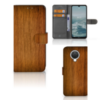 Nokia G10 | G20 Book Style Case Donker Hout