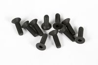 M3x10mm Hex Socket Flat Head (Black) (10pcs) (AX31185)