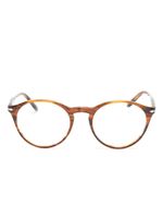 Persol lunettes de vue PO3092V à monture ronde - Marron