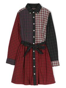 Ralph Lauren Kids robe-chemise en coton à carreaux - Rouge