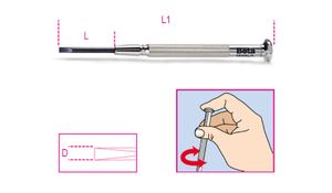 Beta Horlogemakerschroe-vendraaiers voor sleufschroeven 1229LP 1,4 - 012290214