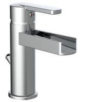 NIAGARA ééngreepsmengkraan wastafel met watervaluitloop | chroom
 - 26110