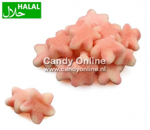 Dolce Plus Dolce Plus -Sugared Pink Twist Stars 250 Gram