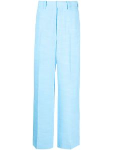 Casablanca pantalon ample à taille haute - Bleu